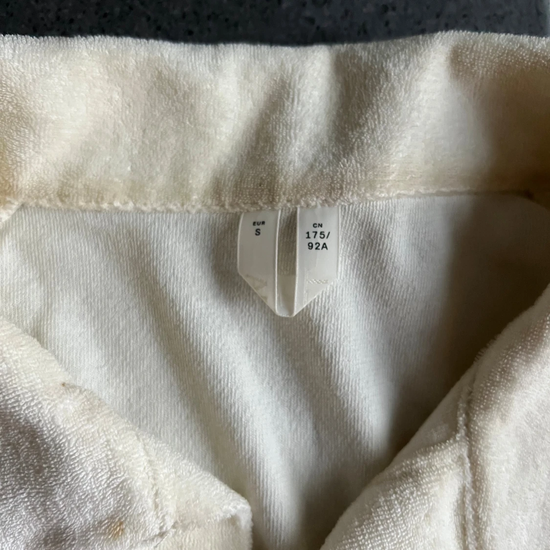 Krämfärgad frotté pike Arket - 2