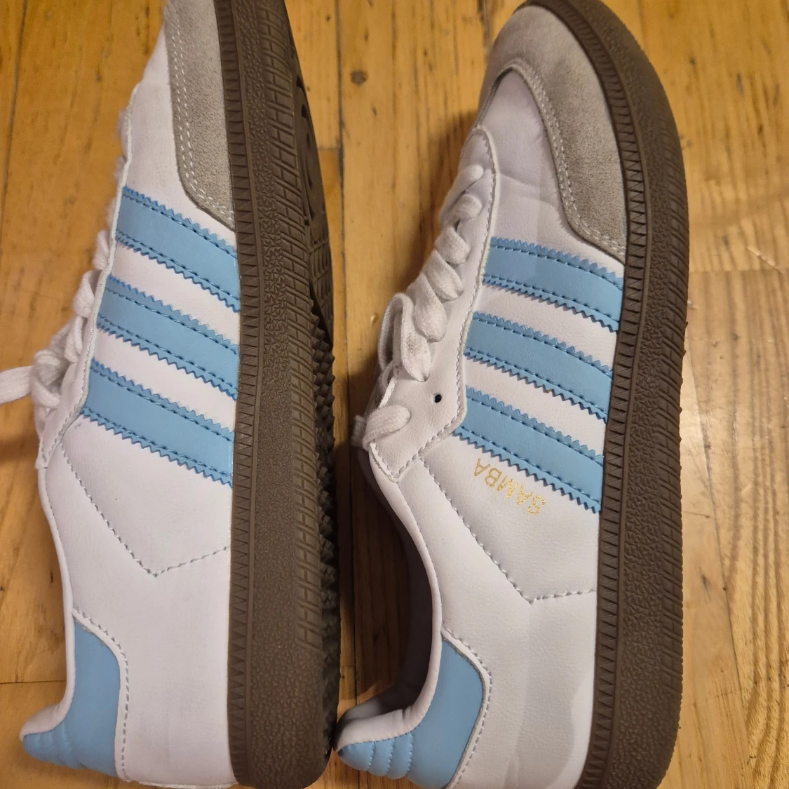 Adidas Samba sneakers vit/blå  - 4