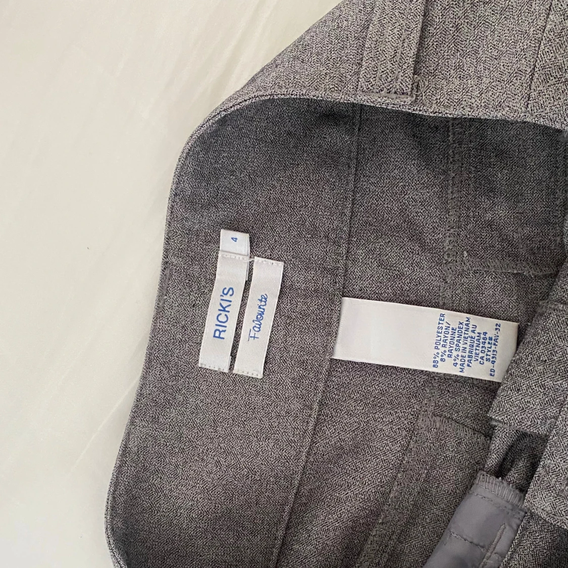 Lågmidjade kostymbyxor vintage  - 4