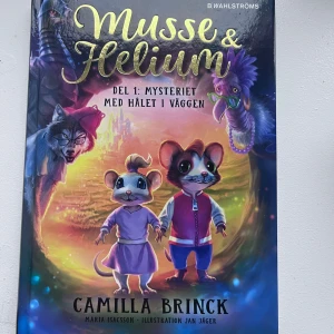 Musse & Helium: Del 1 - Mysteriet med hålet i väggen - Följ med Musse och Helium på ett spännande äventyr! Färgstarka illustrationer och fantasifulla karaktärer gör denna bok perfekt för unga läsare som gillar mysterier och magiska världar.