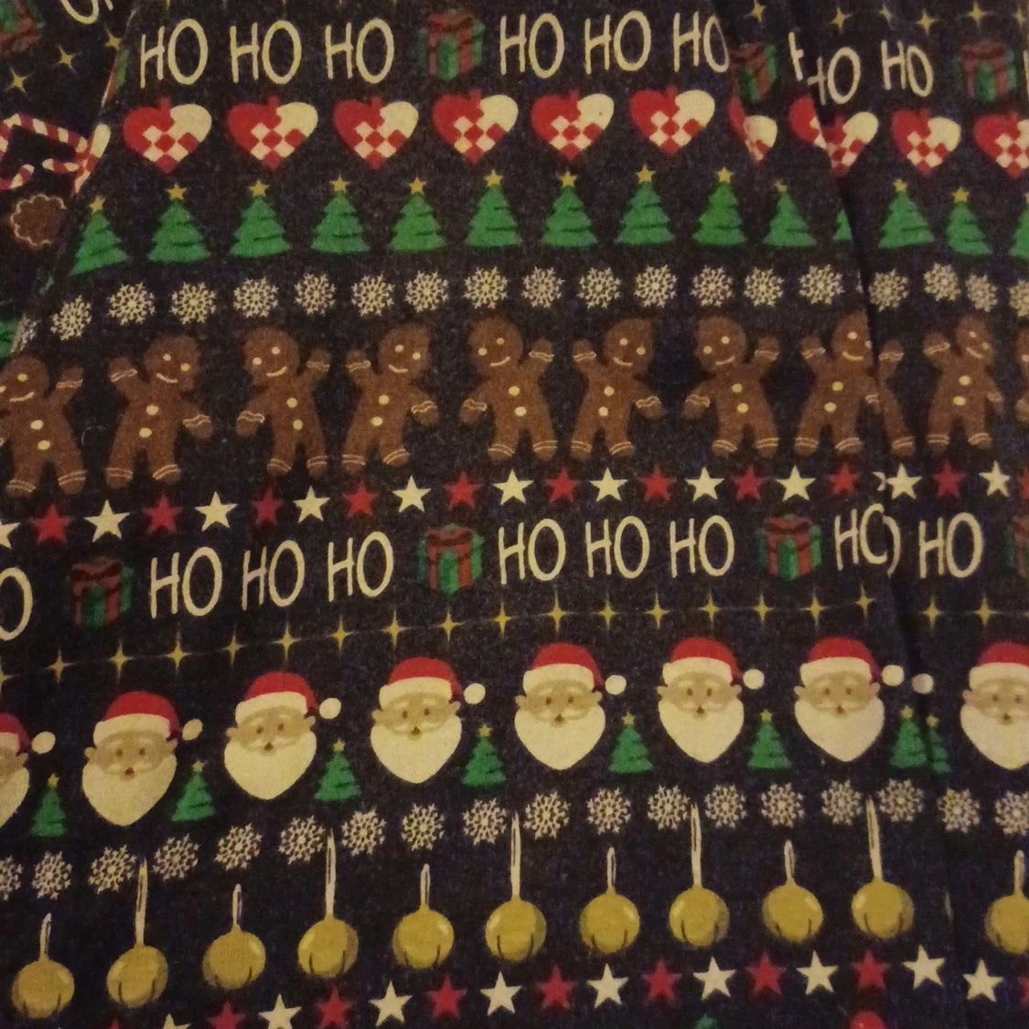 Julmönstrade mjukisbyxor  - 3