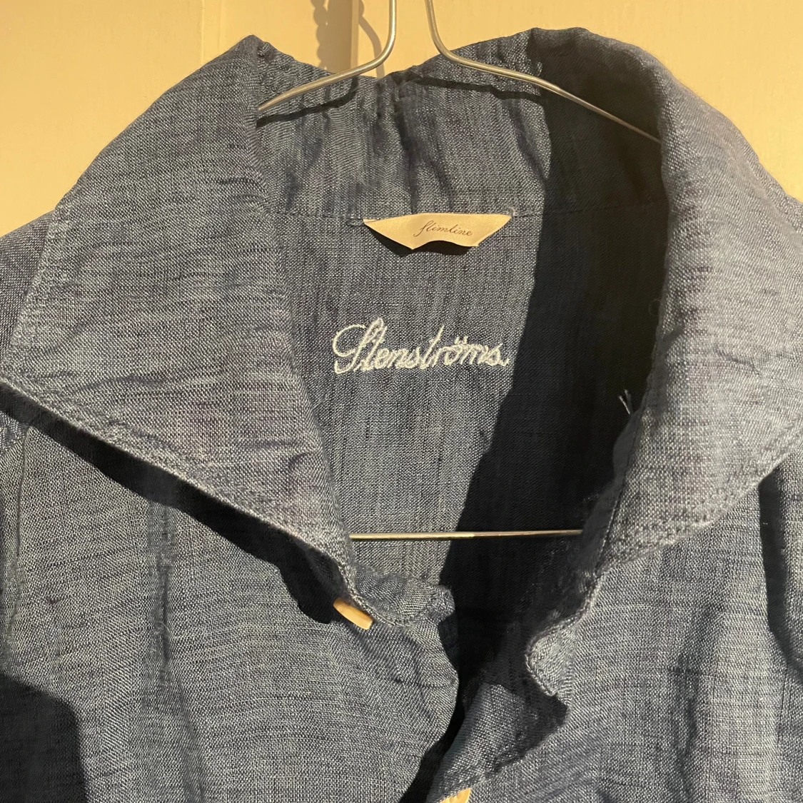 Helt ny! Blå linneskjorta från Stenströms M - 1