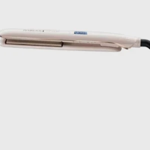 Plattång - En vit plattång med digital display för temperatur. Plattorna ser ut att vara i gott skick utan synliga repor eller skador. Perfekt för att styla och räta ut håret snabbt och effektivt.