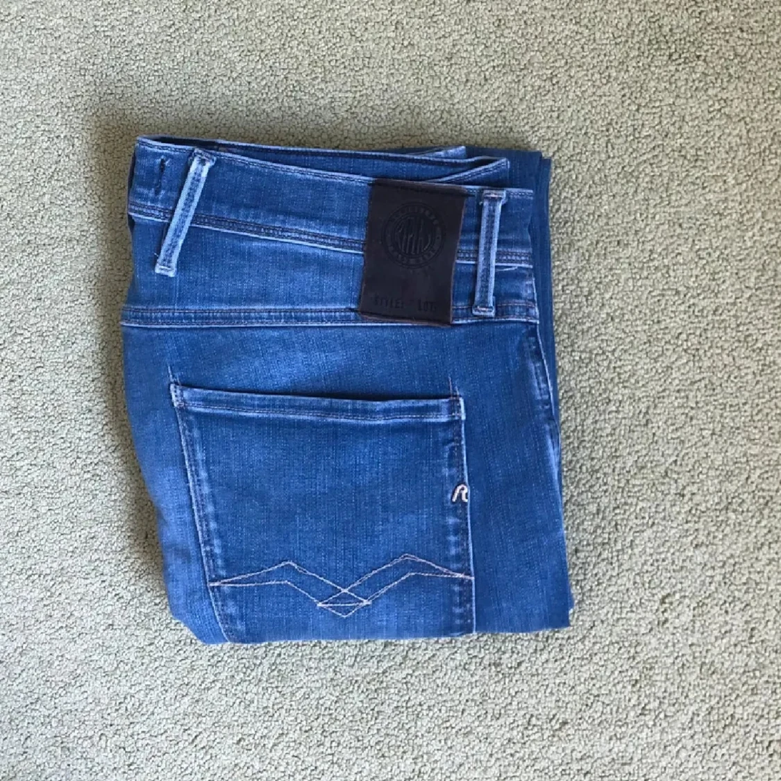 Blå Replay anbass slim fit