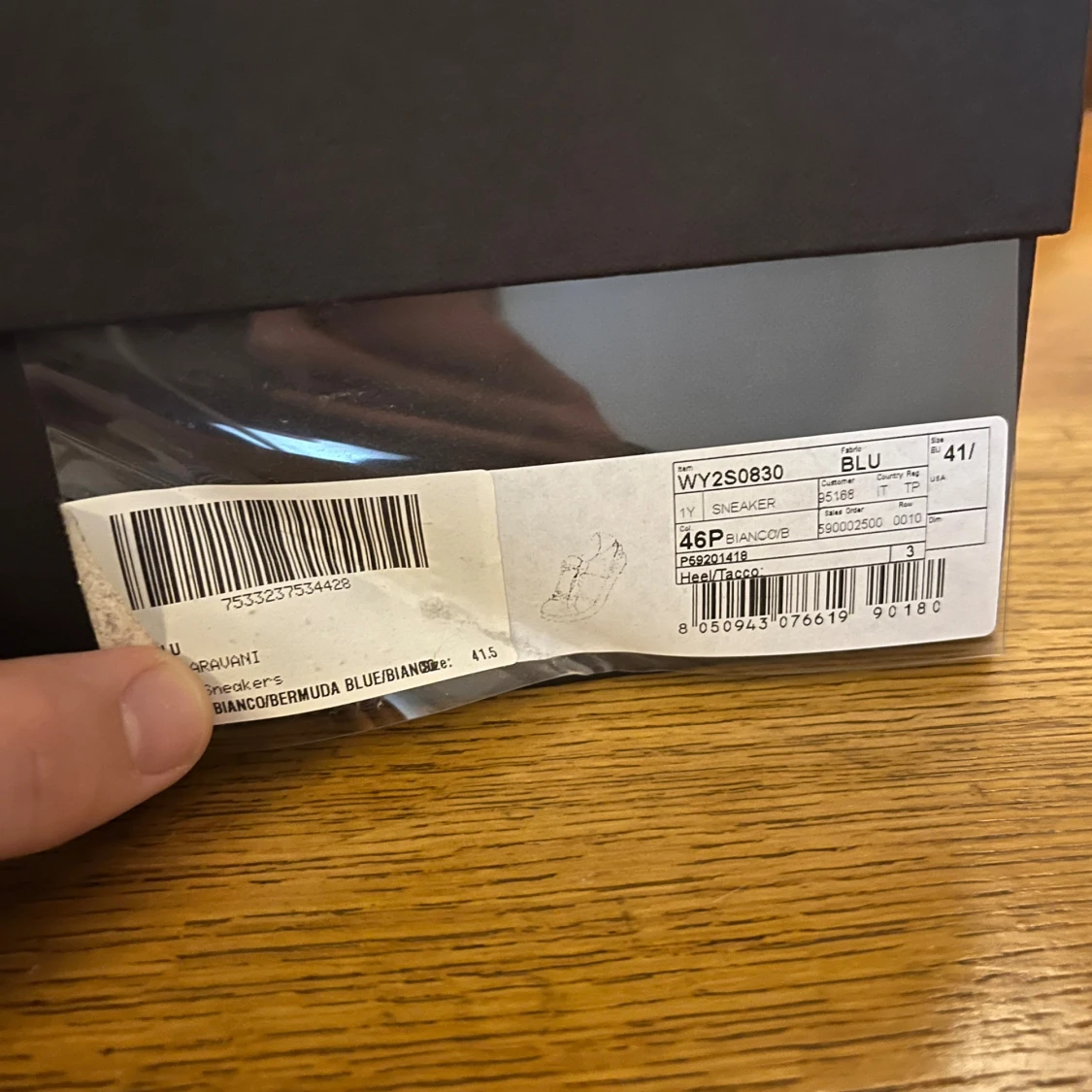 Valentino Open sneakers vit/blå, strl 41 - 2