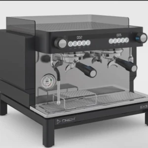 Expressomaskin Crem EX3 Mini 2GR  - Professionell espressomaskin med dubbla grupper, digital display och modern design. Modellen EX3 Mini 2GR är idealisk för caféer och restauranger. Maskinen är ny och helt oöppnad, levereras i originalkartong och har inga synliga skador eller slitage.