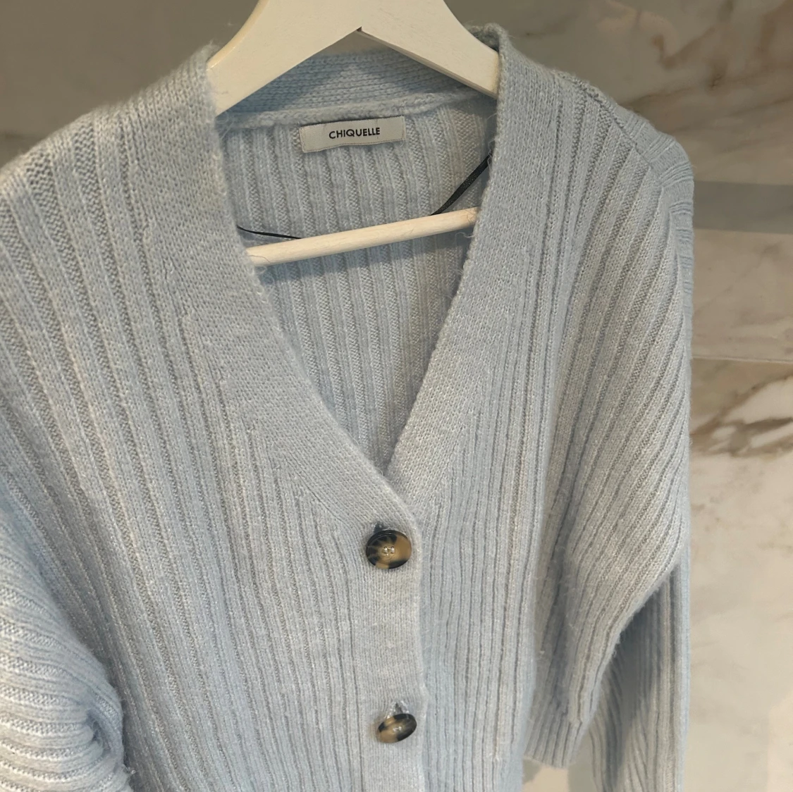 Ljusblå kofta från Chiquelle - 2
