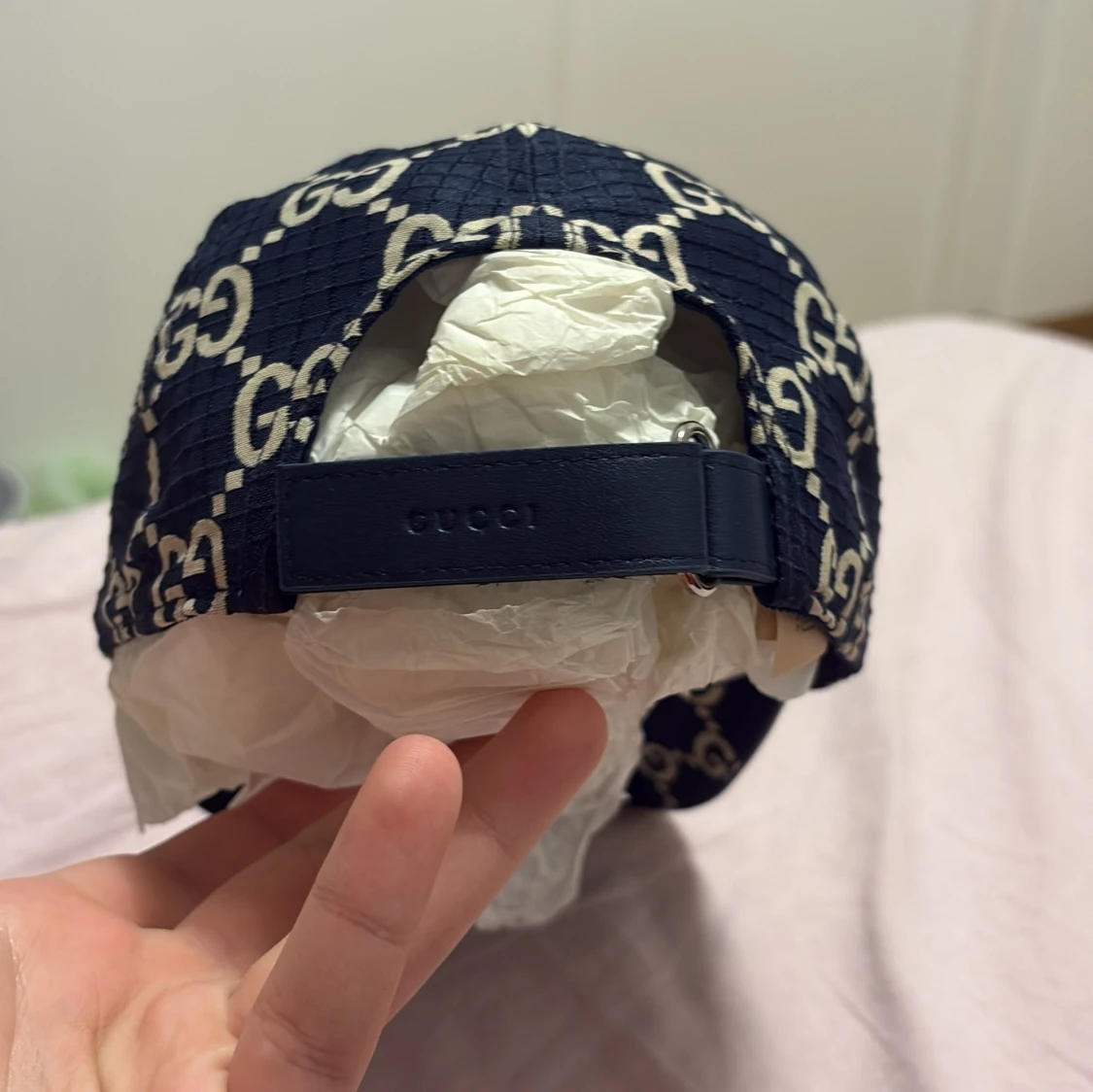 Mörkblå Gucci keps  - 3