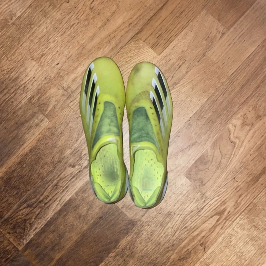 Adidas gula fotbollsskor med dobbar - 1