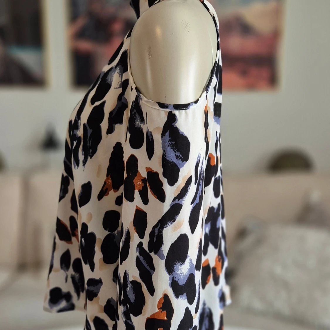 Läcker flerfärgad blus * stl L * bara axlar - 4