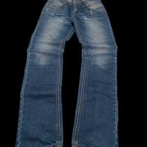 2000s archive vintage washed jeans  - NOT JACOB COHËN. Measurments = Waist 41.5cm, full length 107cm. Really nice washed blue archive jeans with unique detailing