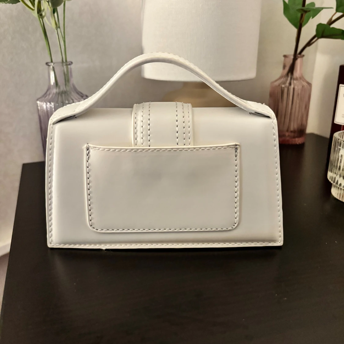  Vit handväska i Jacquemus-inspirerad stil - 1