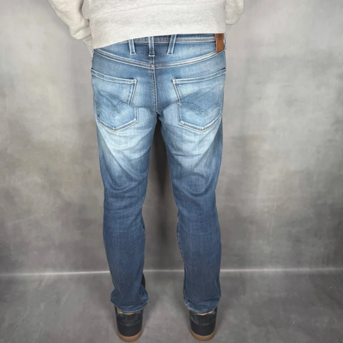 Blå Replay jeans med slitningar - 2