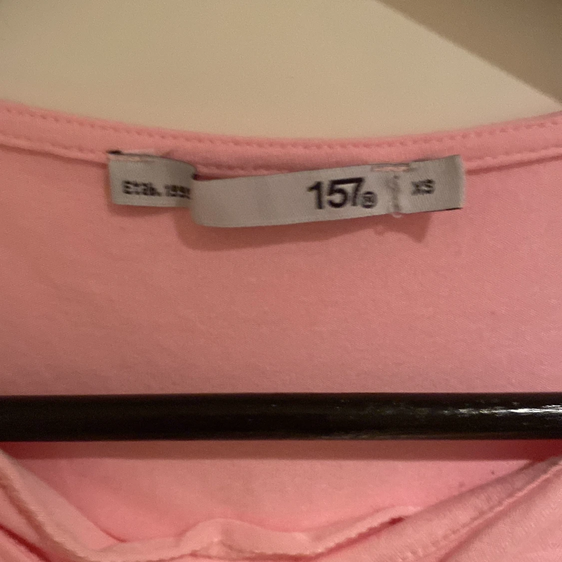 Ljusrosa ärmlös topp i bomull - 1