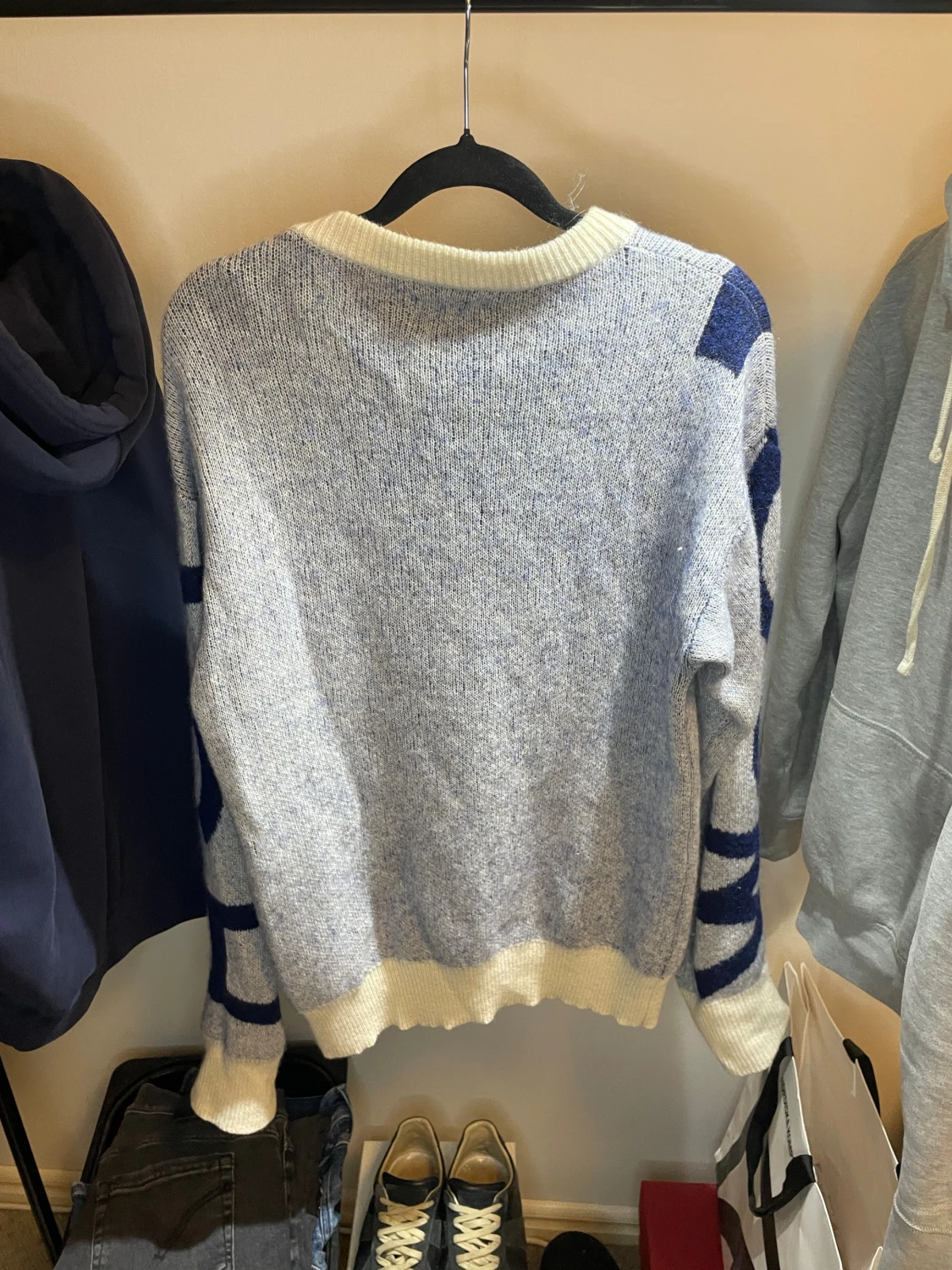 Blå stickad tröja Woolrich XS - 3