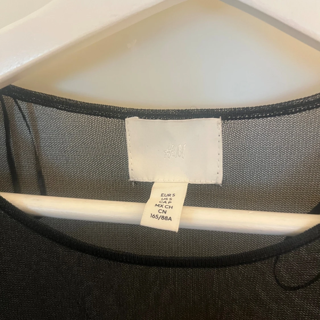 Svart mesh topp från H&M - 3