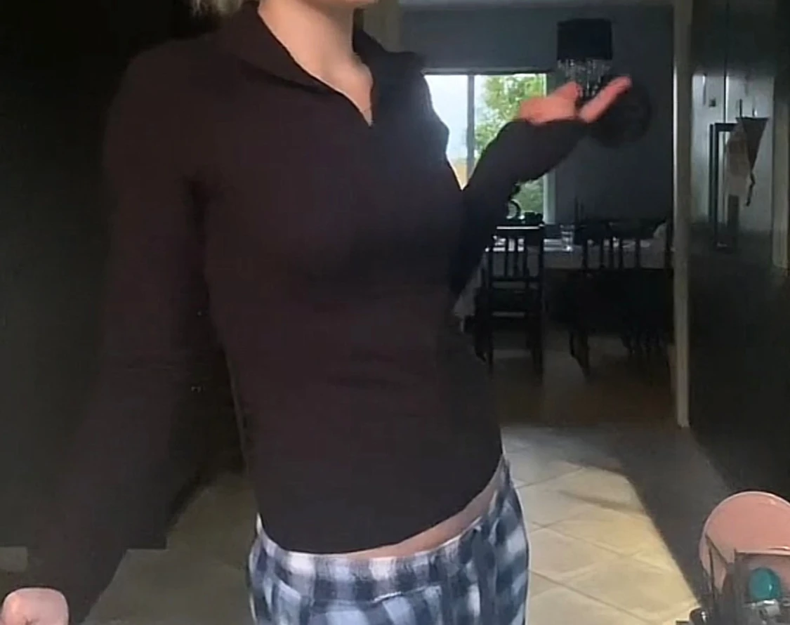 Svart slim långärmad tröja med dragkedja - 2