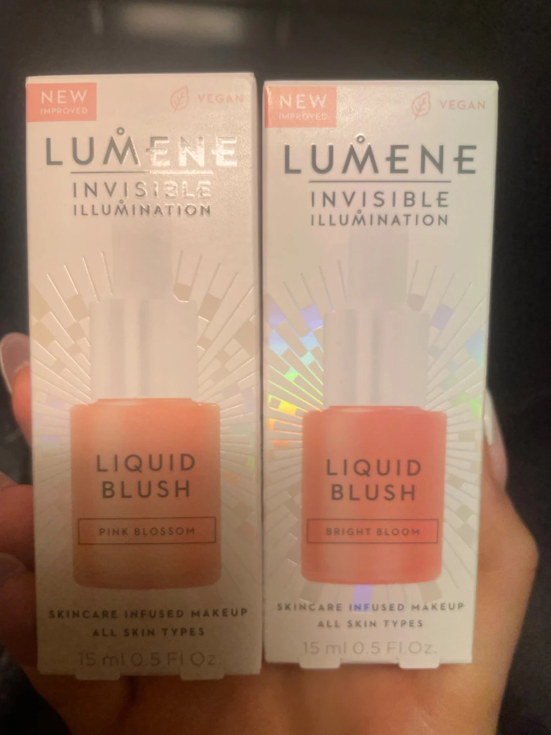 Lumene Liquid Blush Pink & Bright Bloom