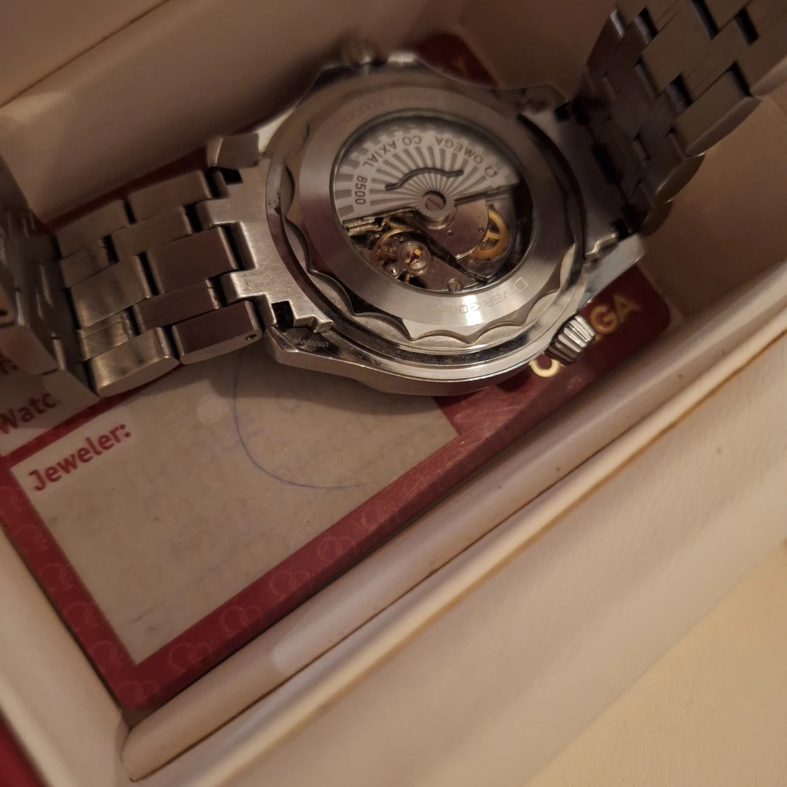 Omega Seamaster blå/silver klocka - 3