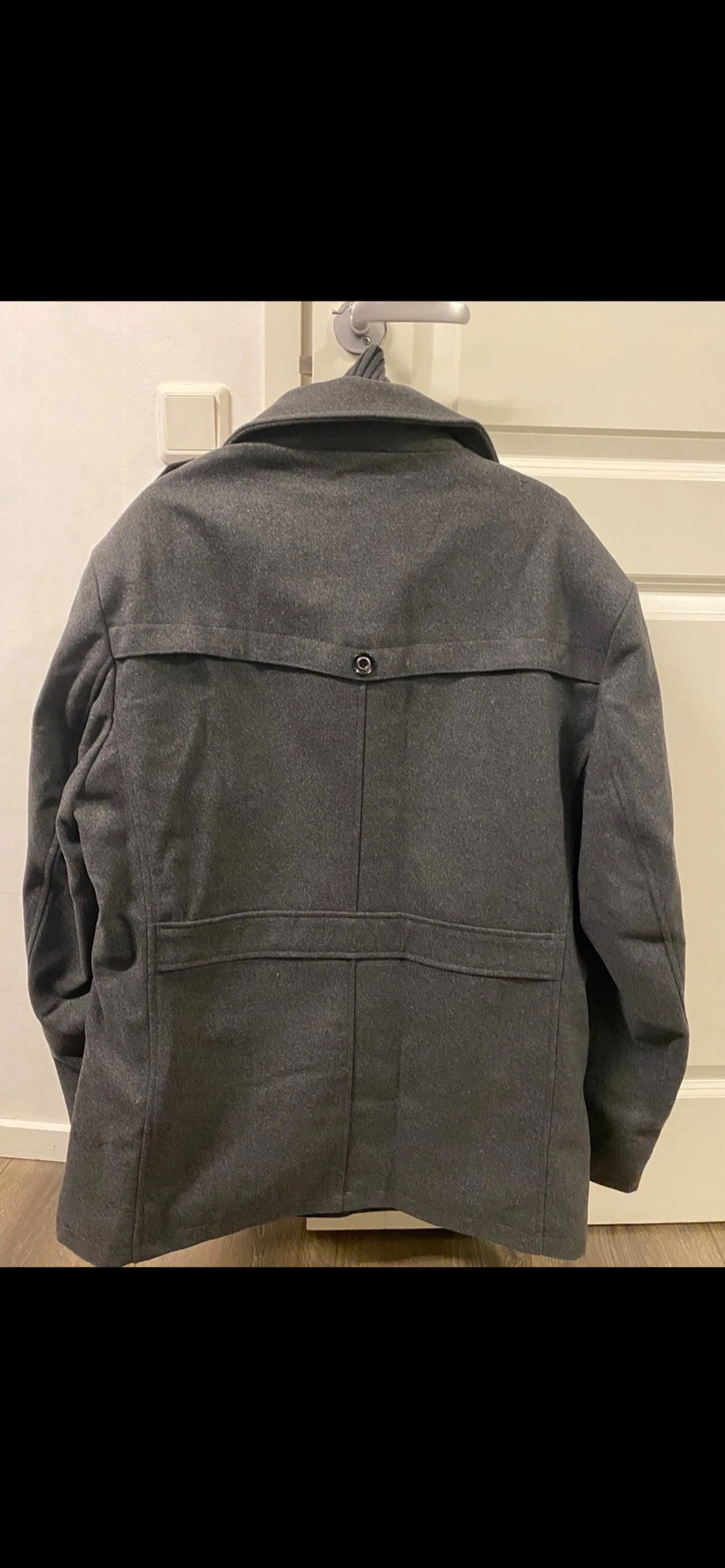 Grå rock med stickad krage - 2