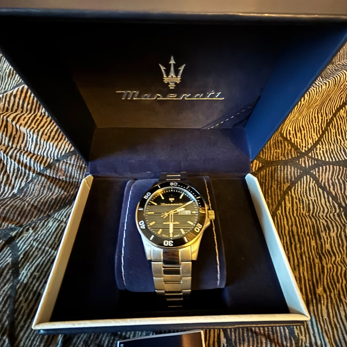 Maserati automatisk klocka i stål