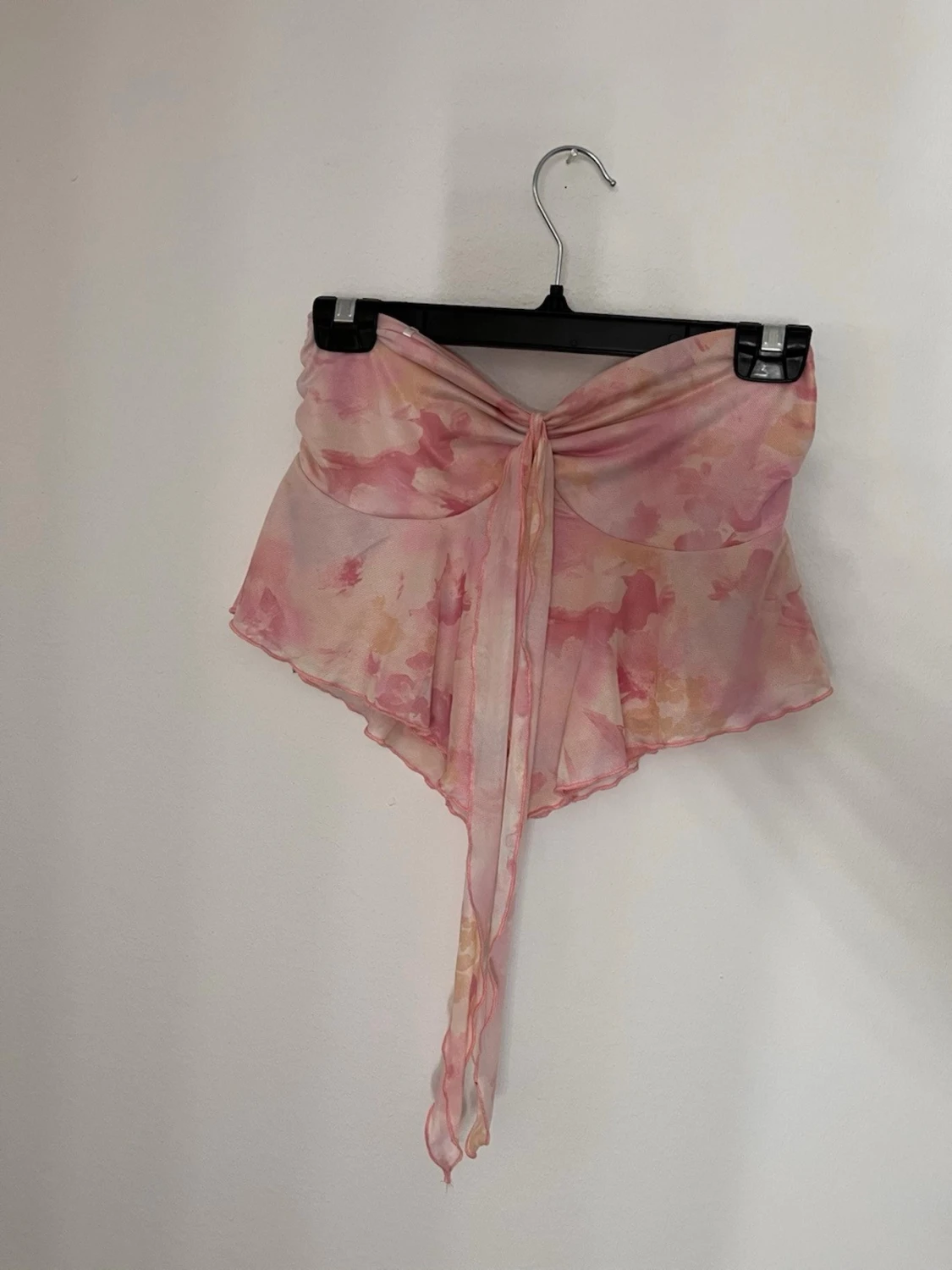 Rosa bandeau topp med knyt - 3