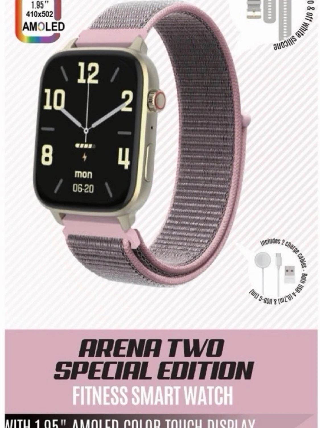 Triacle Arena Two Special Edition smartklocka, guld/vit - 4