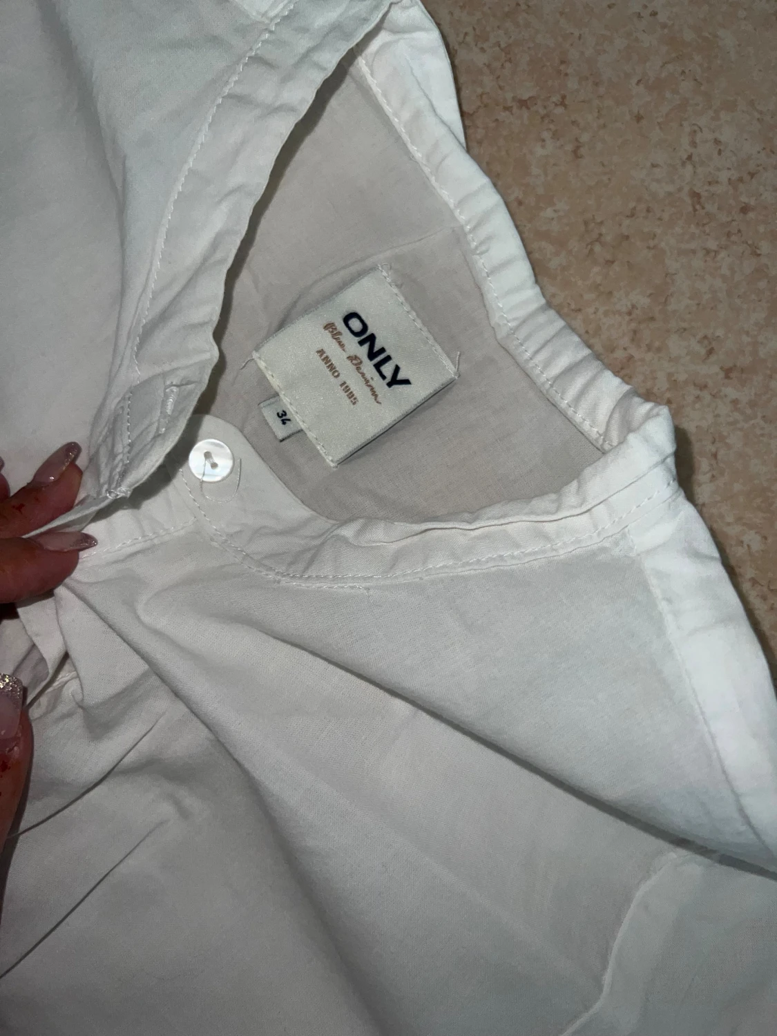 Vit skjortklänning från ONLY - 1