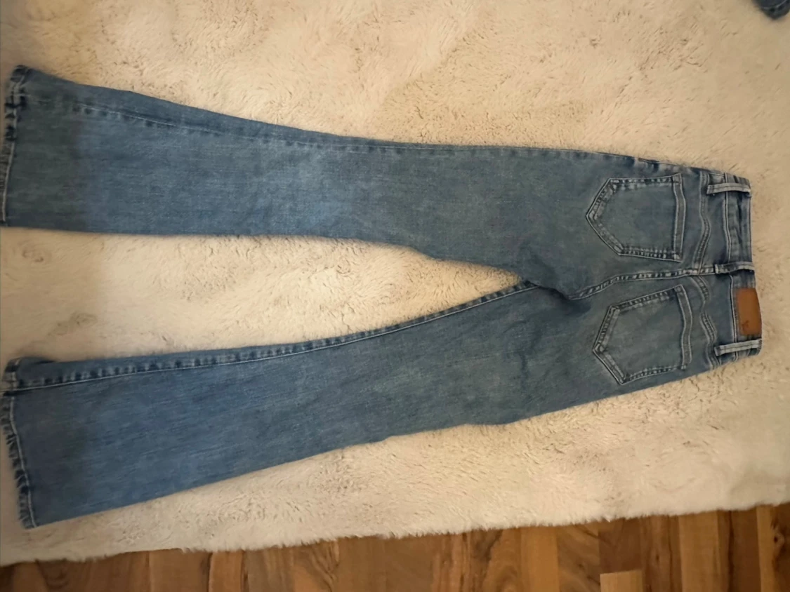 Blå bootcut jeans XS - 2