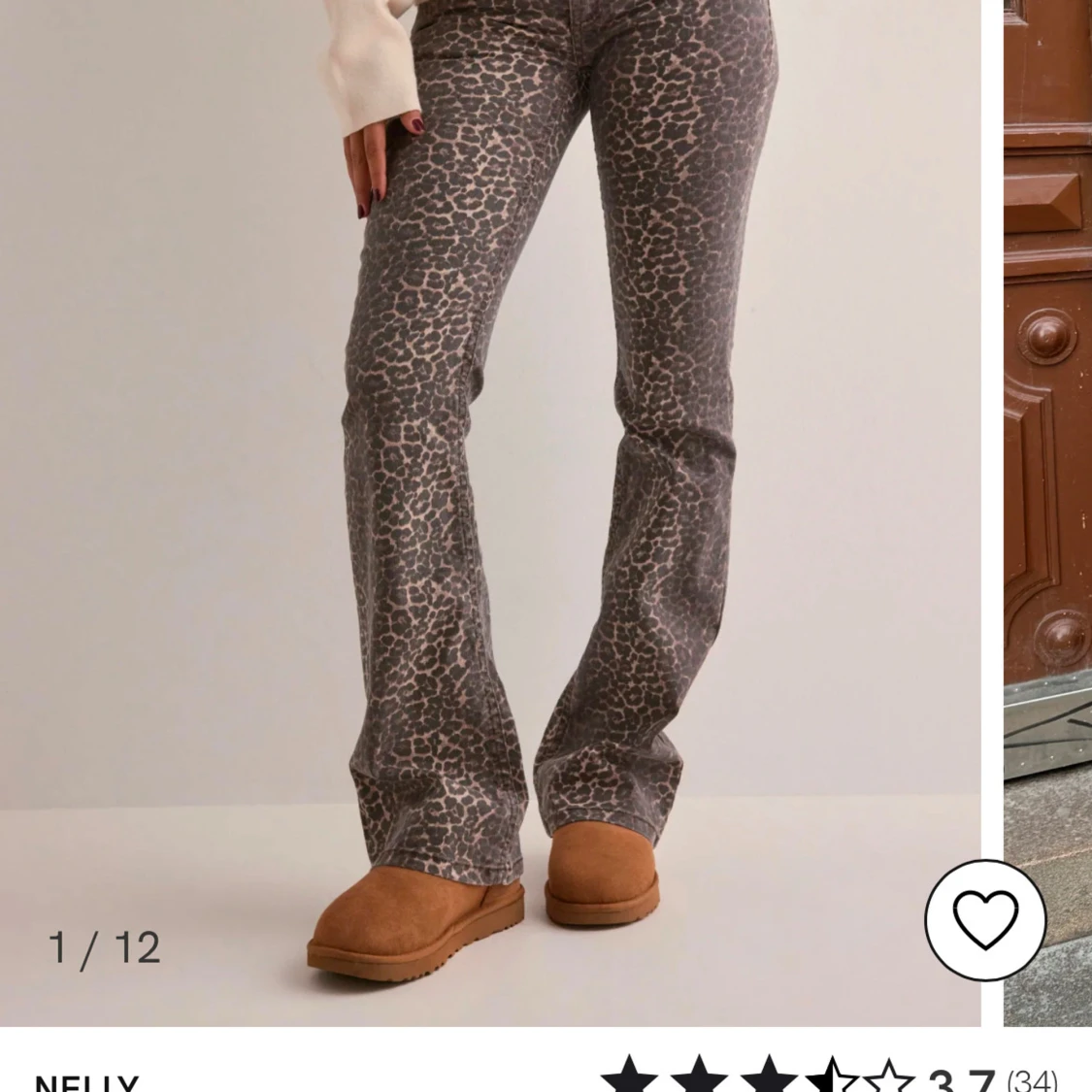 Leopardmönstrade byxor från Nelly