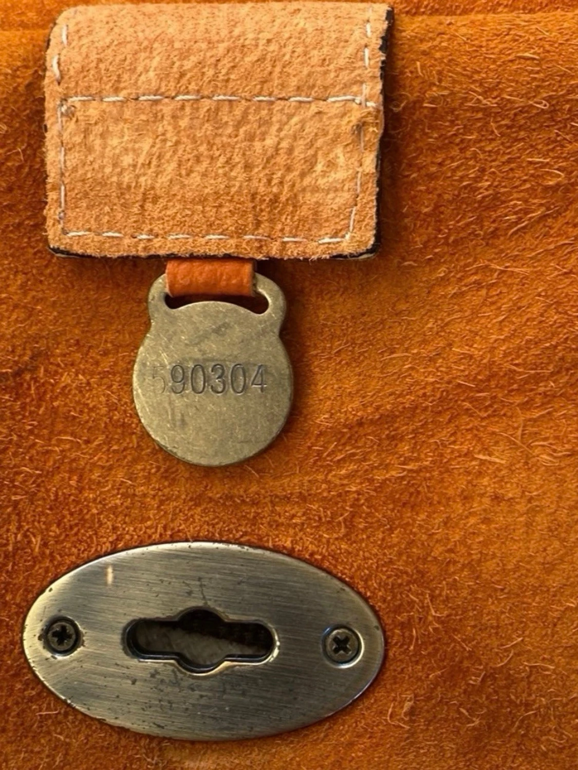 Orange axelväska från Mulberry i skinn - 5