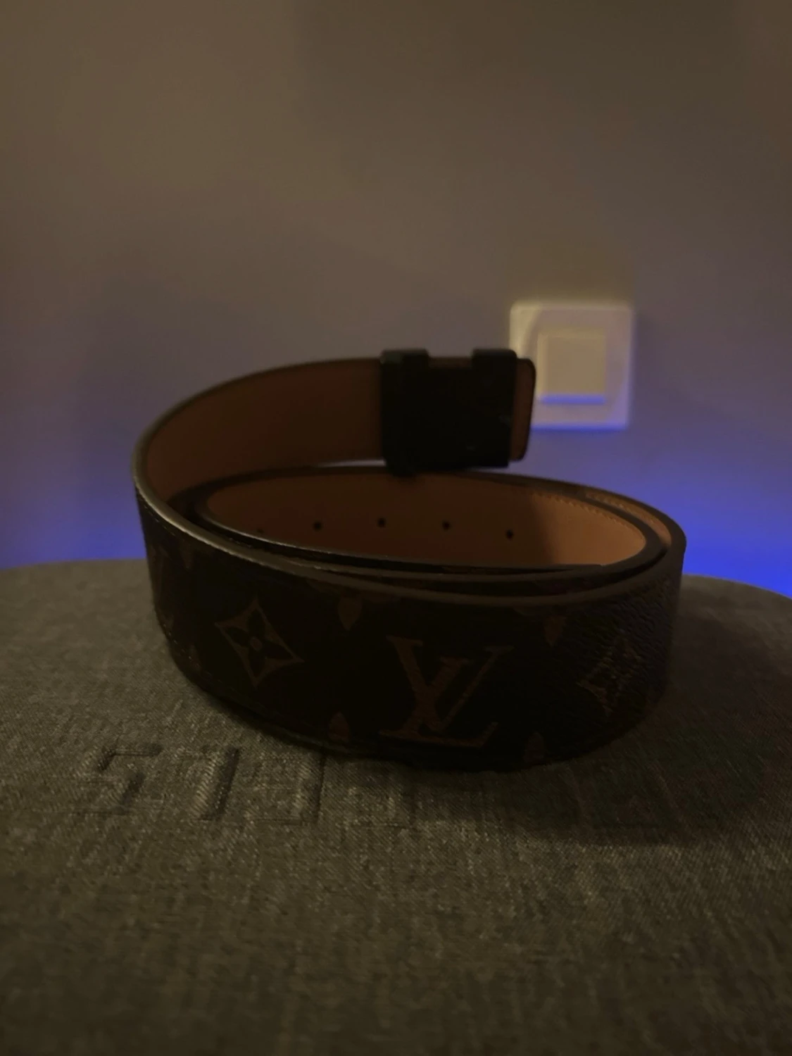 L bälte kaffe brun  - 1