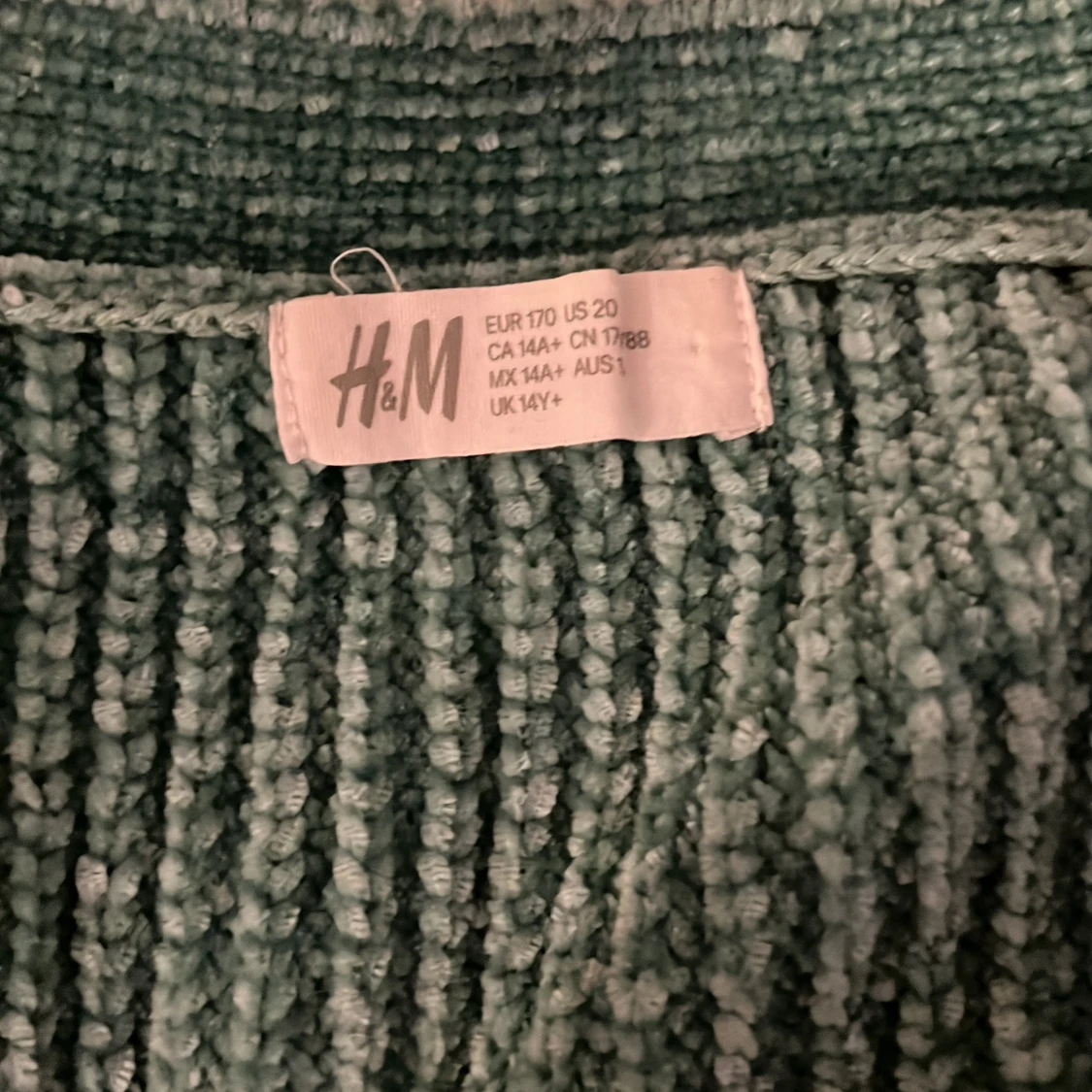 Grön stickad kofta från H&M - 1