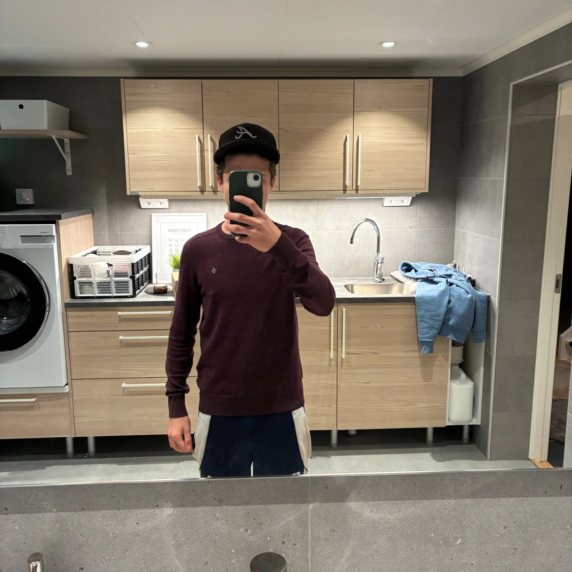 Stickad tröja från Morris i 100% merino ull - 1