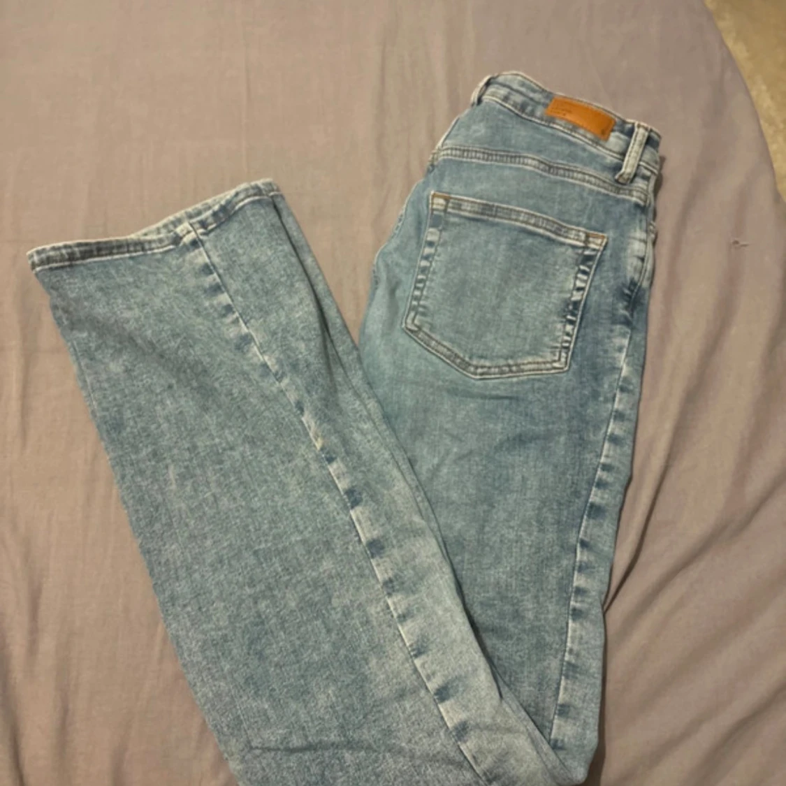 Ljusblå bootcut jeans Curve XS/30