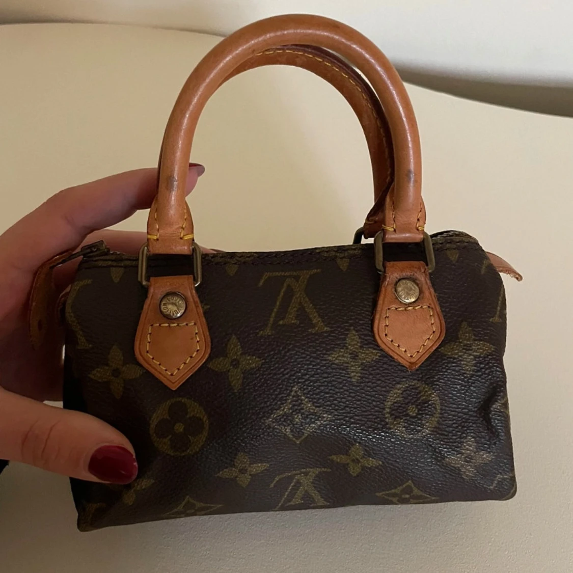 Louis Vuitton brun monogram handväska - 2