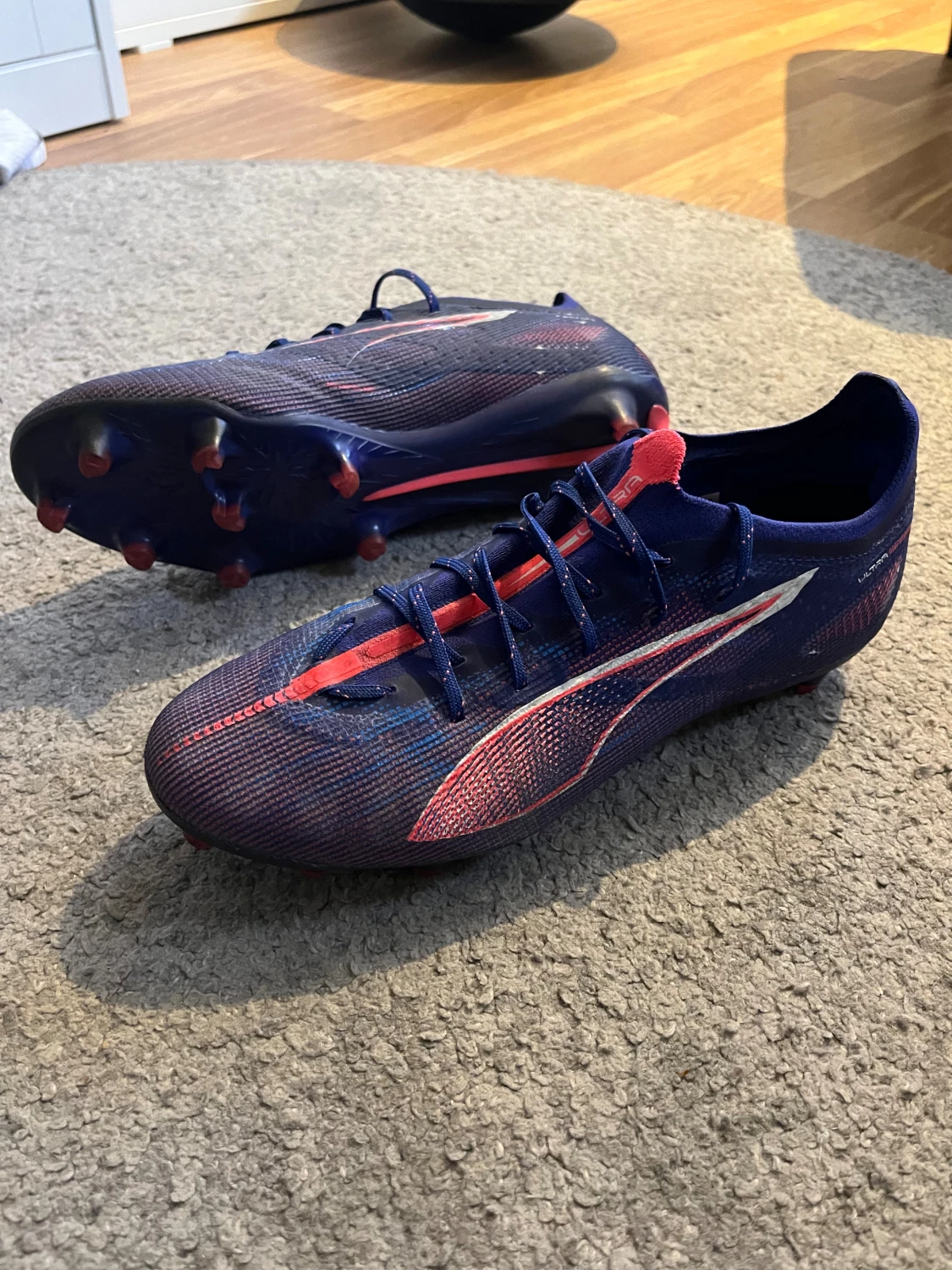 Blå fotbollsskor från Puma - 1