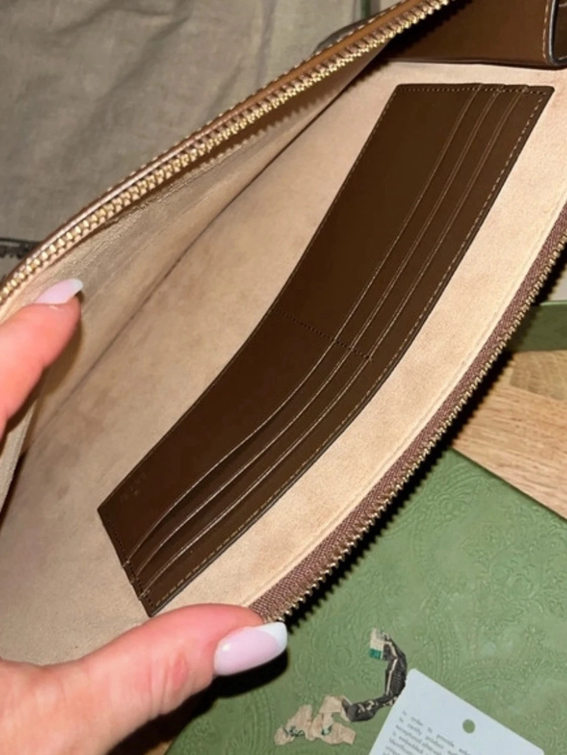 Gucci kuvertväska med GG-mönster - 1