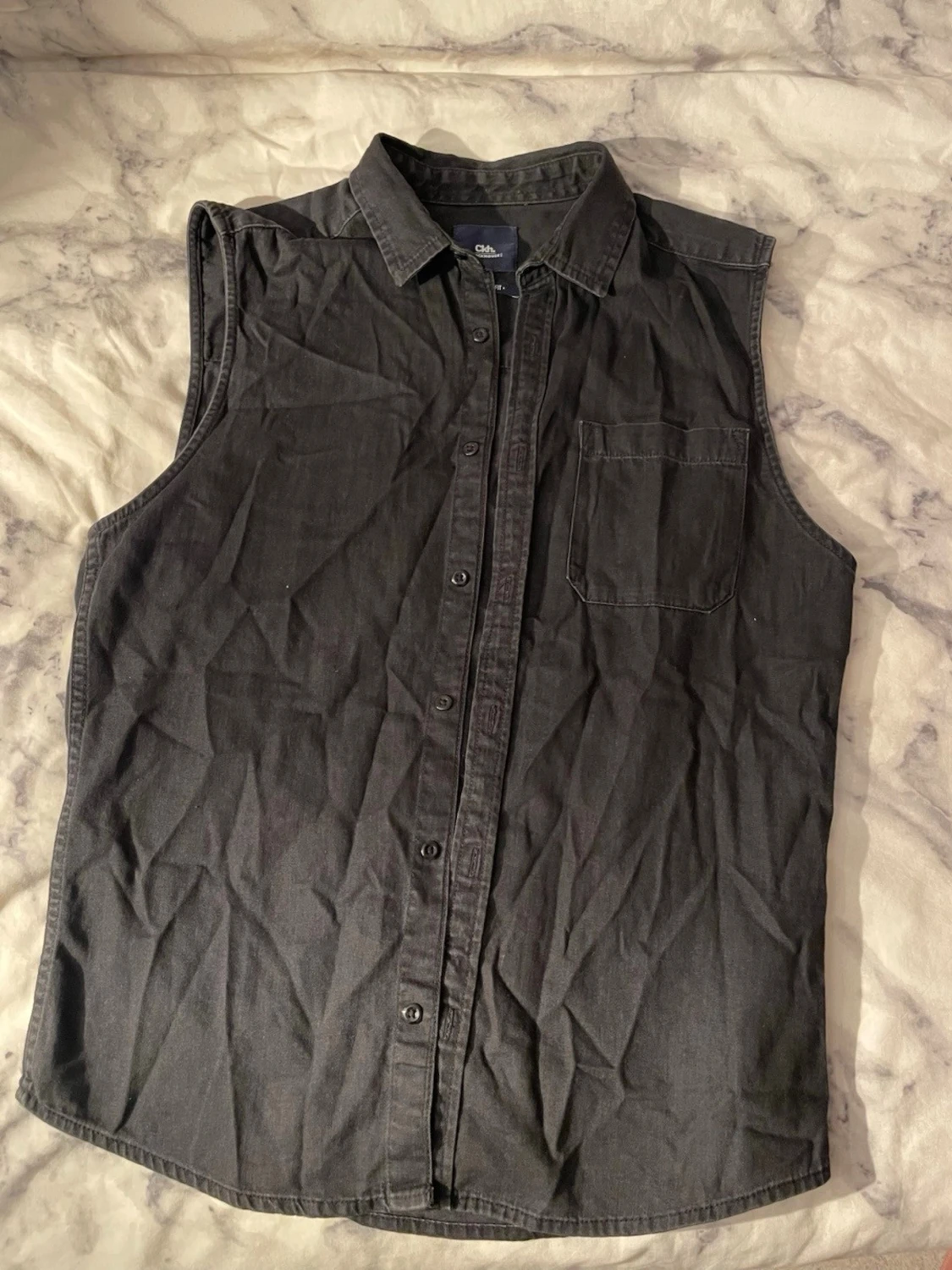 Svart jeansväst från Clockhouse S
