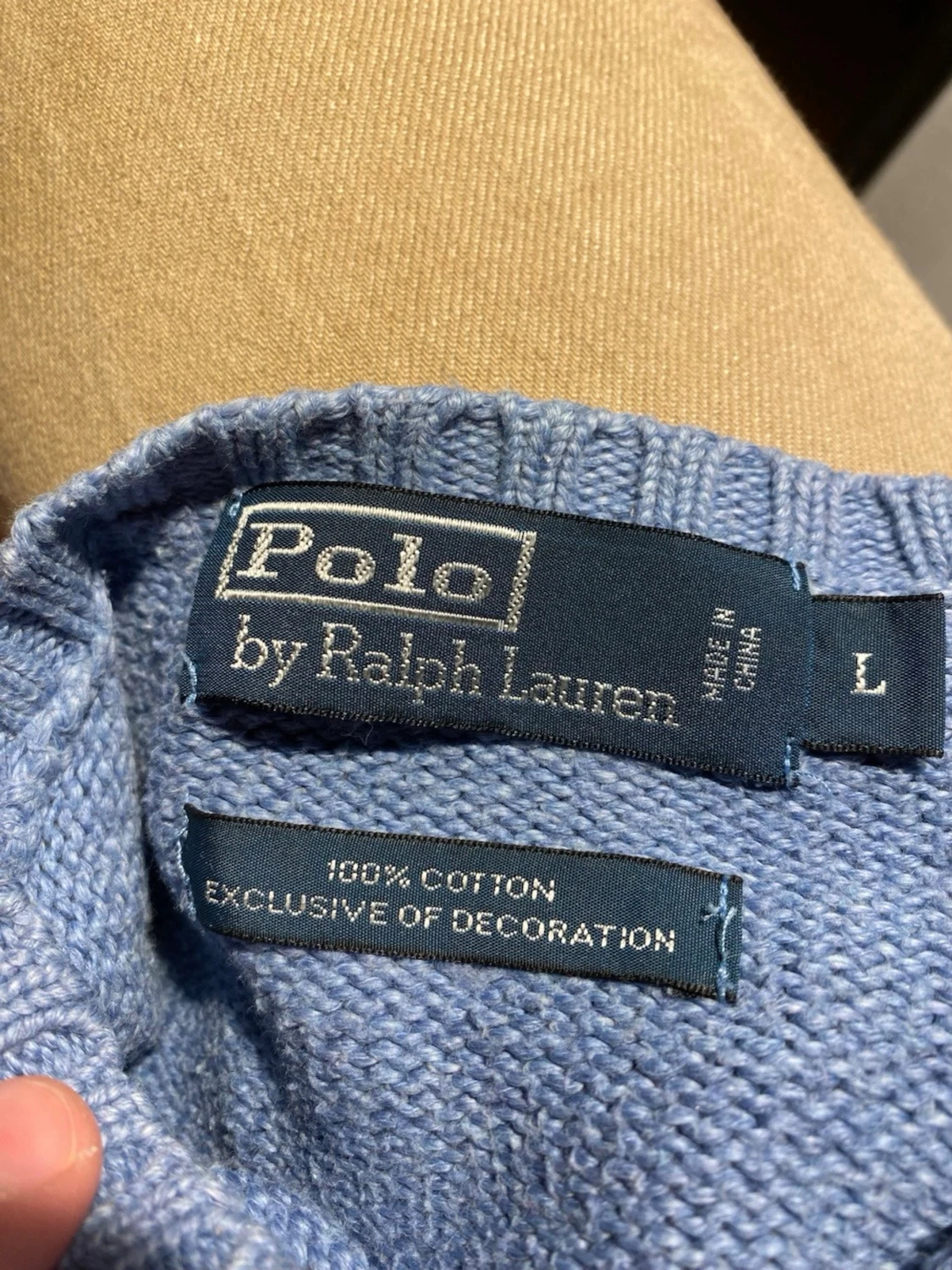 Blå stickad tröja Polo Ralph Lauren - 2