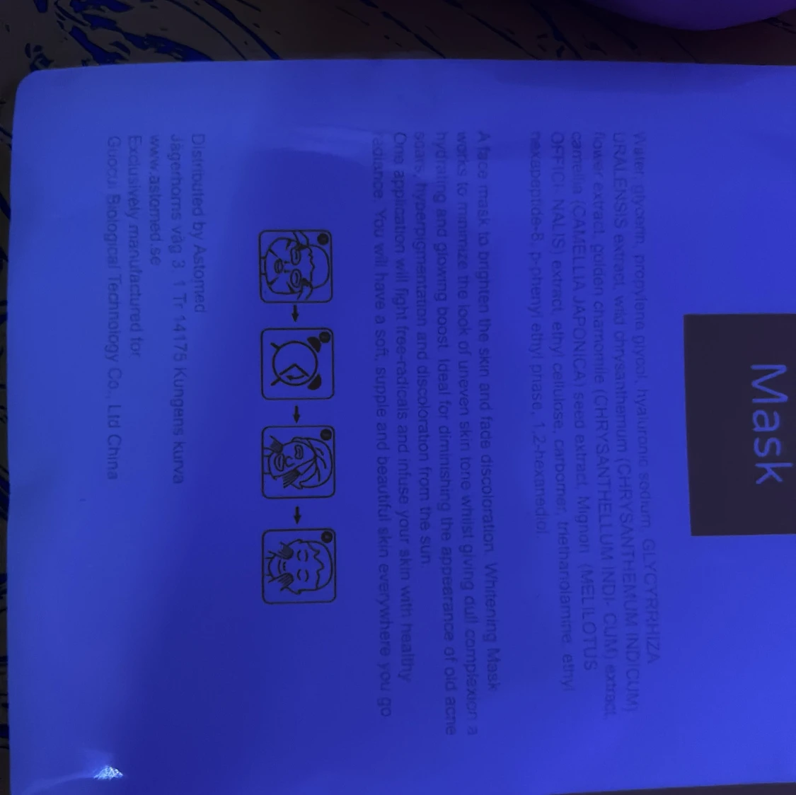 Astomed Whitening Mask ansiktsmask - 2