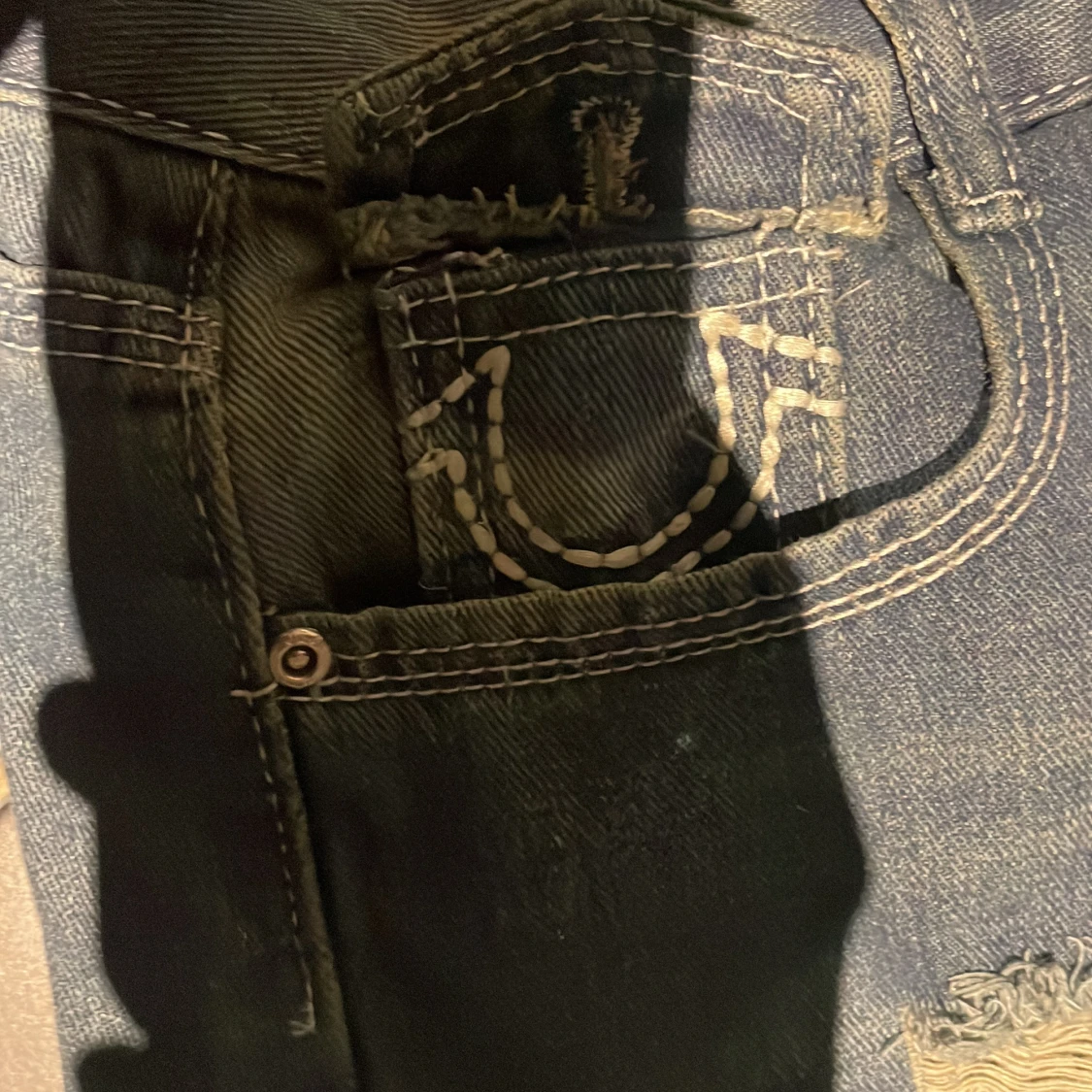 True Religion ljusblå washed jeans - 4