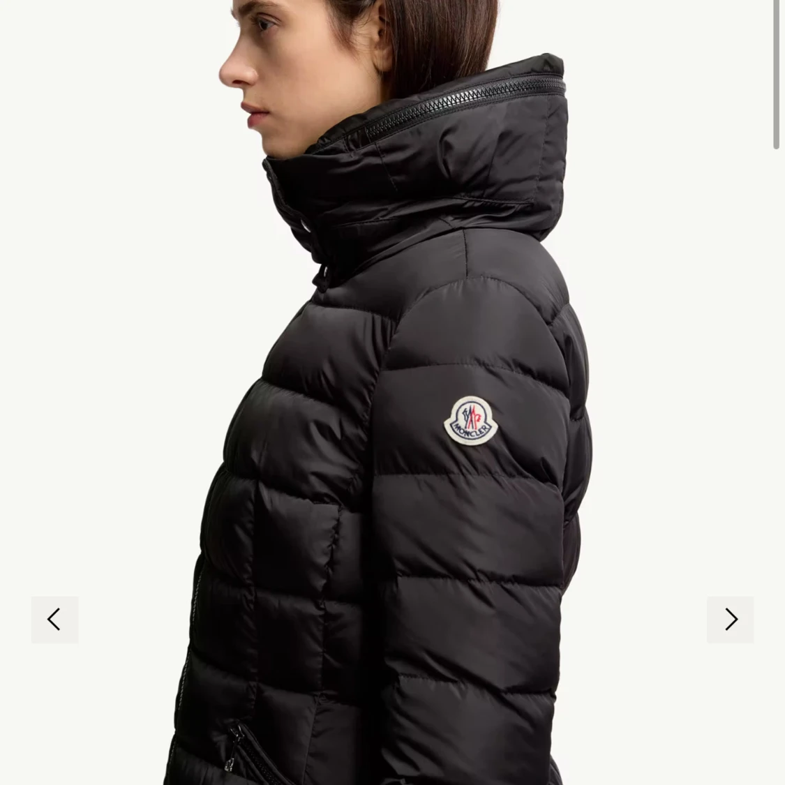 Svart lång dunjacka från Moncler - 1