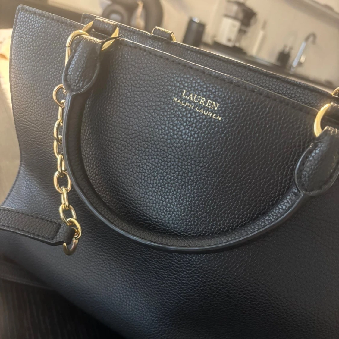 Svart handväska från Ralph Lauren - 2