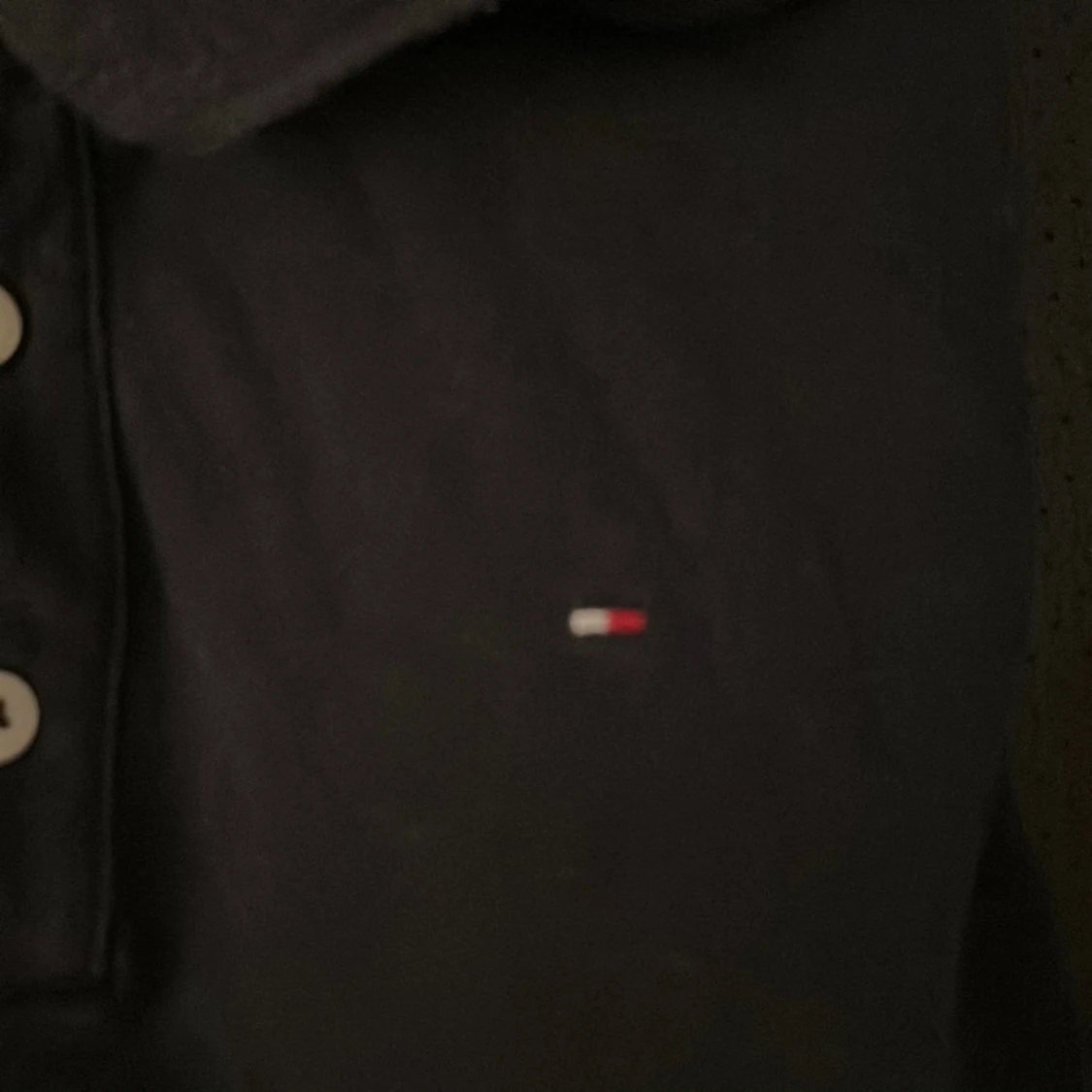 Svart pikétröja Tommy Hilfiger - 1