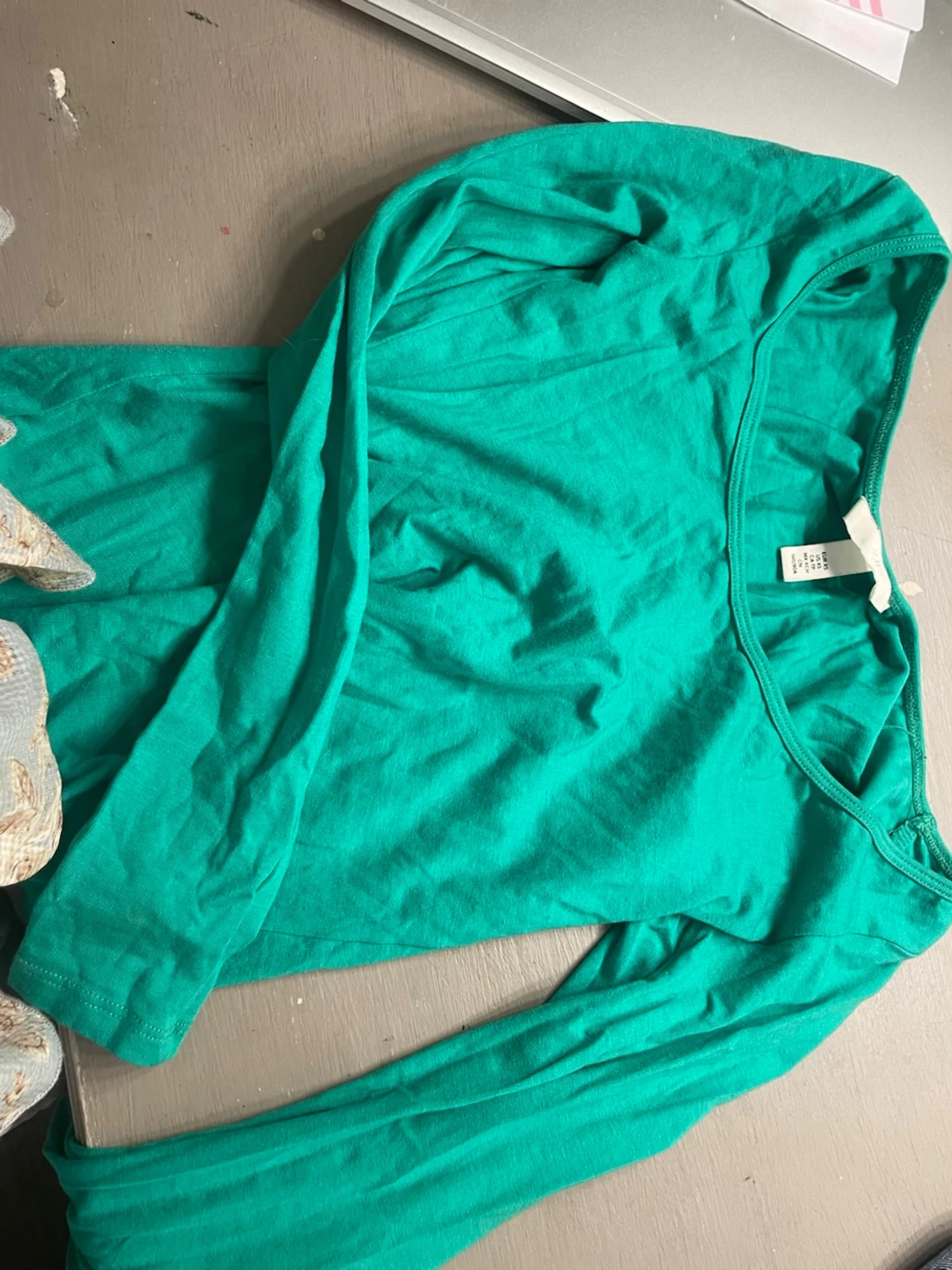 Grön långärmad topp från H&M - 1