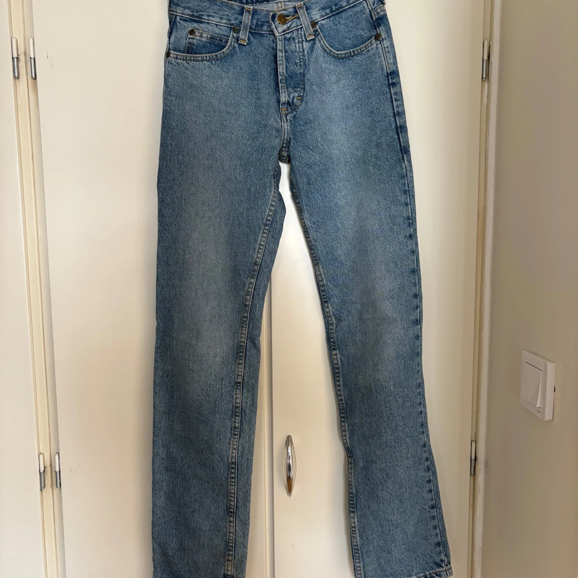 Blå raka jeans från Lee - 1