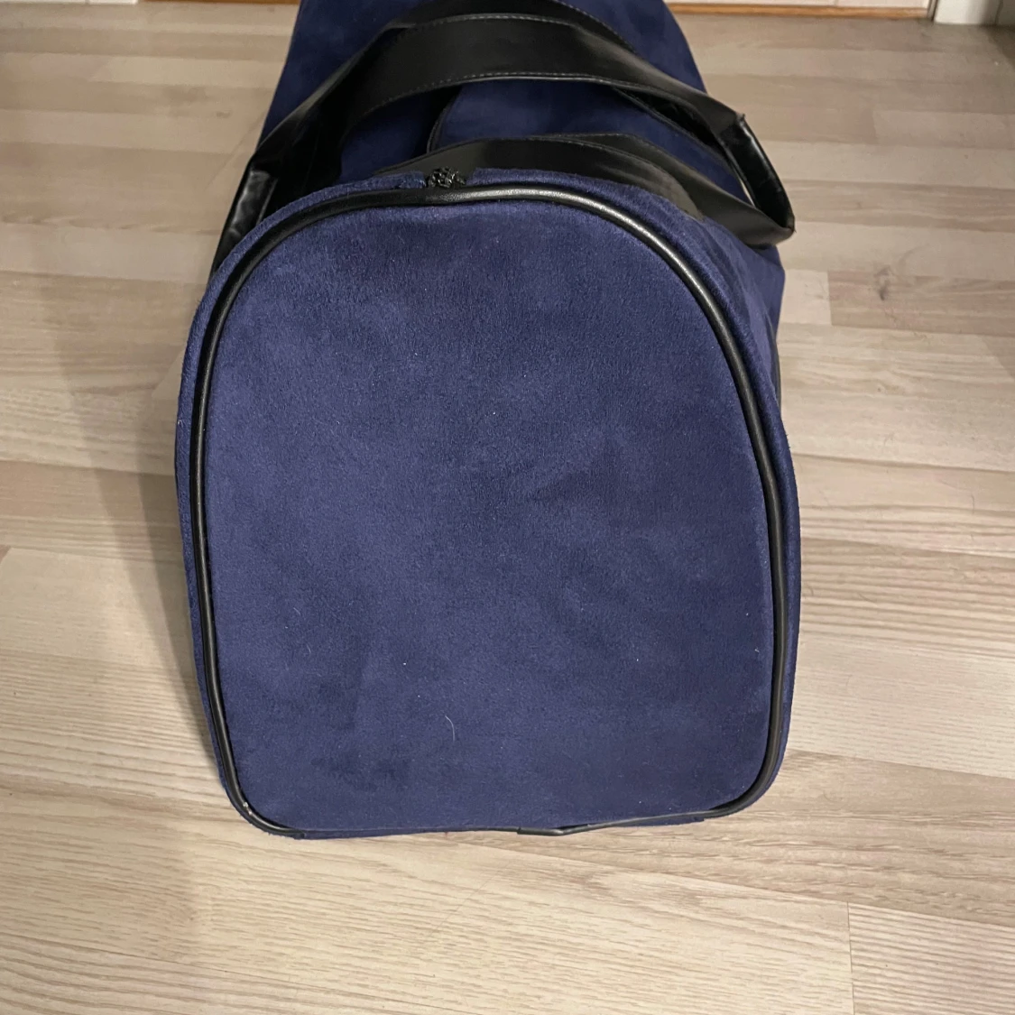 Lanvin Paris weekendbag navy blå mocka - 2