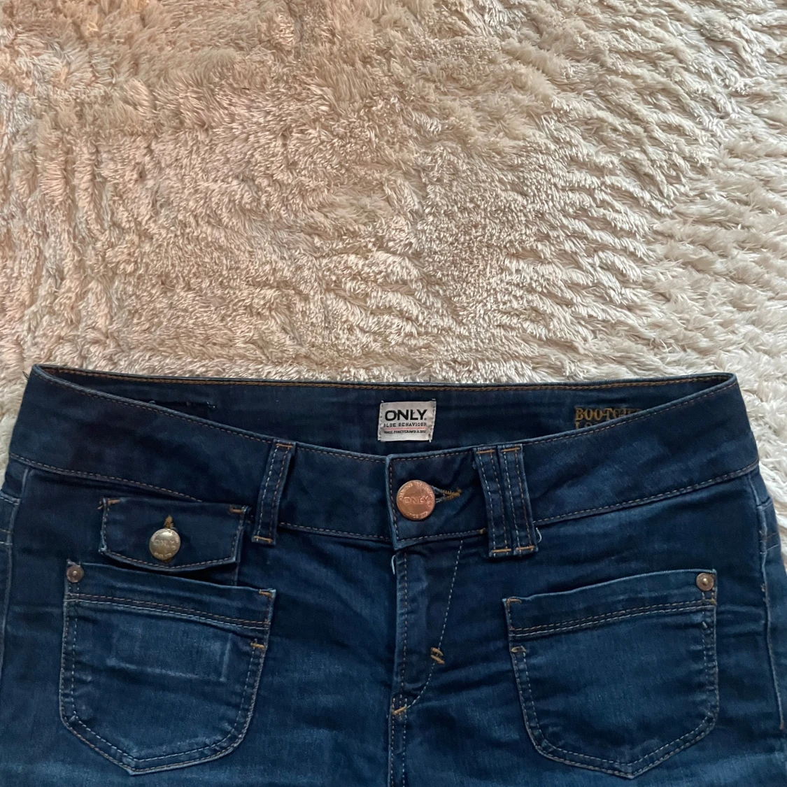 Mörkblå bootcut jeans från ONLY - 2