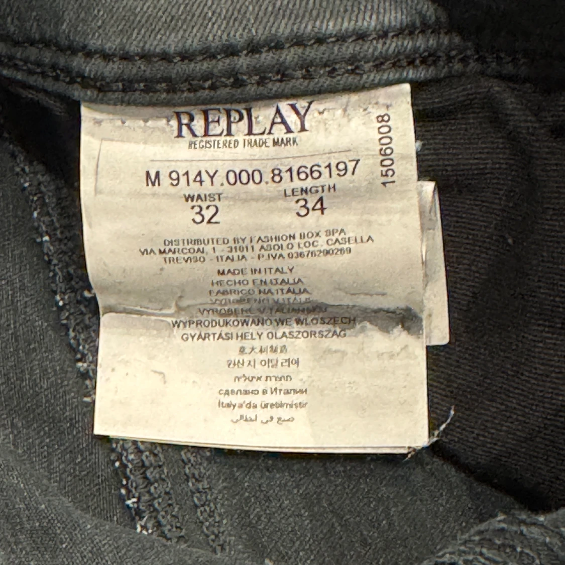 Replay Hyperflex Anbass jeans svart - 4